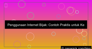 desain contoh penggunaan internet yang bijak