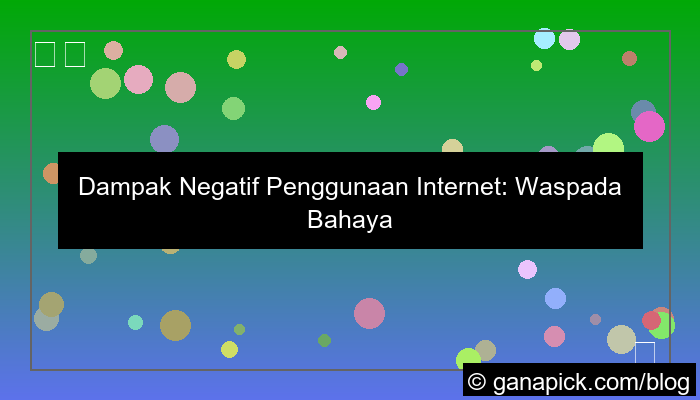 gambar dampak negatif penggunaan internet