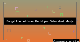 ilustrasi fungsi internet dalam kehidupan sehari hari