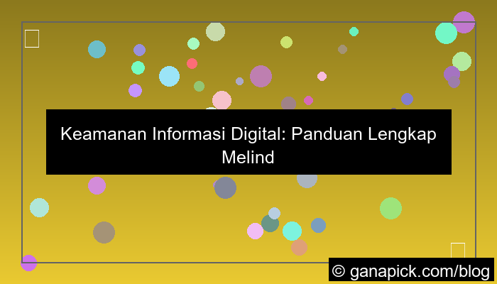 ilustrasi keamanan informasi digital