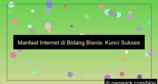 manfaat internet di bidang bisnis