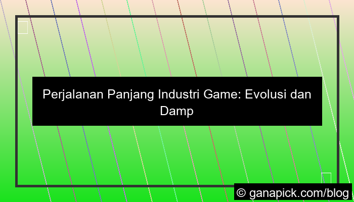 sejarah perkembangan game di dunia